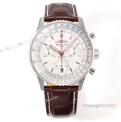 BLS Factory Breitling 70th Anniversary Navitimer B01 Copy Watch Rose Gold Markers 43mm